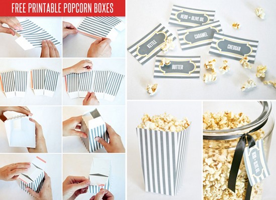 nyomtatható popcornzacskó